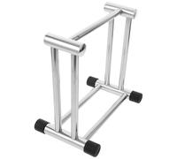 WESIEVYA Organizador de Perchas de Acero Inoxidable Color Plata Diseño Compacto para Uso Prolongado en Dormitorios y Hogares, Soporte Práctico para Ahorrar Espacio en Armarios