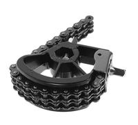 WESIEVYA Pedal de Bombo Simple Negro con Doble Cadena, Accesorio para Batería Acústica y Electrónica, Piezas de Repuesto para Pedal de Caja de Ritmos, Compatible con Kits de Batería Jazz,