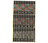 WESIEVYA Pegatinas Adhesivas Para Guitarra 12 Unidades Notas y Escalas Fina y Duradera Ideal Para Guitarra Clásica Acústica y Eléctrica