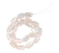 WESIEVYA Perlas Barrocas Irregulares de Color Blanco de Agua Dulce para Hacer Joyas, Cuentas Decorativas Cómodas y Elegantes para Pulseras y Pendientes Artesanales