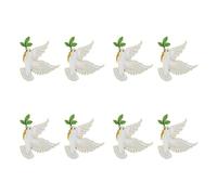 WESIEVYA Pin de Solapa Paloma Paz 8 Piezas Broches Vintage de Metal para Adorno de Chaquetas y Complementos Mujer