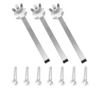 WESIEVYA Pinzas de Cocina Pequeñas de Acero Inoxidable en Forma de Mano, 10 Piezas, para Hielo y Aperitivos, Fáciles de Limpiar, Ideales para Experiencias Gastronómicas y Fiestas de Té