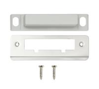 WESIEVYA Placa de Cerradura de Puerta de Acero Inoxidable Ligera y Fácil de Instalar, Pletina Portátil para Marco de Puerta Función de Protección y Bloqueo Seguro