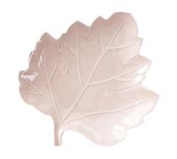 WESIEVYA Plato de Cerámica Diseño de Hoja, Utensilio de Cocina Multifuncional para Postres y Condimentos, Decoración Delicada para Hogar y Escuela