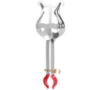 WESIEVYA Porta Partituras para Trompeta de Hierro Color Plata Clip Fácil de Llevar para Marcha y Sujeción Segura