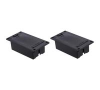 WESIEVYA Portapilas para Pastilla de Guitarra de 9v 2 Unidades, Fácil de Instalar y Reemplazar, Fabricado en Plástico y Metal para Guitarra Eléctrica Activo