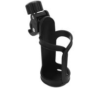 WESIEVYA Portavasos para Silla de Ruedas y Bicicleta Abrazadera Rápida, Accesorio Versátil para Cochecitos y Andadores, Diseño Negro Moderno, Fácil Instalación y Acceso, Adecuado para