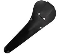 WESIEVYA Protector de Tijeras de Costura de 27.5x10 Cm Funda Colgante para Cinturón de PU Negra Bolsa Duradera para Tijeras de Manualidades y Costura