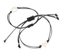 WESIEVYA Pulseras Ajustables de Acero Inoxidable en Forma de Corazón, Par de Pulseras Trenzadas Cordón de Muñeca para Mujer, Joyas Amistad Madre E Hija, Obsequio Original para Madres