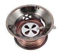 WESIEVYA Quemador De Alcohol Portátil De Acero Inoxidable Rejilla, Estufa De Alcohol para Cocinar Al Aire Libre, Equipo De Cocina para Acampar, Resistente para Picnic y Senderismo