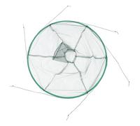 WESIEVYA Red de Pesca Plegable de 80 Cm Diámetro, Trampa para Camarones y Langostas, Red de Cebo Portátil para Pesca Manual, Accesorio Práctico y Resistente para Actividades al Aire