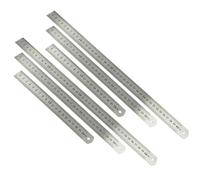 WESIEVYA Regla de Acero Inoxidable 6 Piezas, Recta de Metal