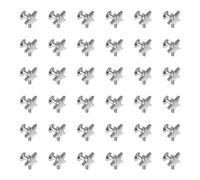 WESIEVYA Remaches de Aleación de Zinc Punk 12 Mm, Tachuelas Planas de Estrella para Ropa y Manualidades, 100 Piezas para Decoración de Bolsos, Zapatos y Prendas de Cuero