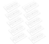 WESIEVYA Repuesto de Vidrio Rojo Rompible para Interruptor Manual de Alarma contra Incendios, 10 Piezas, Disco Resistente al Calor para Sistemas de Emergencia en Interiores y Exteriores