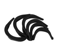 WESIEVYA Revestimientos de Agujeros de Billar Superficie Antideslizante Kit de 6 Piezas en Plástico Negro para Mejorar la Experiencia de Juego para Mesa de Billar Estilo Americano