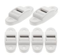 WESIEVYA Rodillos Guía para Correa de Persiana de Plástico Blanco, 6 Piezas, Estructura Desmontable Cepillo Interno para Evitar Pelusas y Proteger Correas 14 Mm