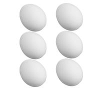 WESIEVYA Set Versátil de 6 Huevos de Esponja Realistas para Magos, Accesorios de Ilusión Escénica y Trucos en Bodas y Espectáculos