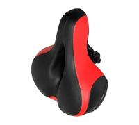 WESIEVYA Sillín de Bicicleta de Carretera y Montaña con Esponja Gruesa y Diseño en 3D, Alta Elasticidad y Durabilidad para Recorridos Largos con Adhesivo Reflectante Rojo
