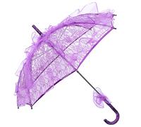 WESIEVYA Sombrilla Paraguas para Niñas Encaje Boda Foto Prop Mini Sombrilla Decorativa