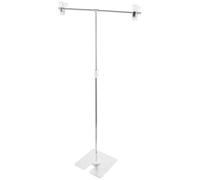 WESIEVYA Soporte de Fondo Pequeño y Portátil de Acero Inoxidable y Plástico para Fotografía de Cosméticos y Joyería, Ligero y Multiusos