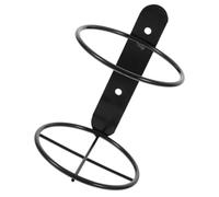 WESIEVYA Soporte de Vino para Pared Metal Individual Negro, Botellero Moderno para Botellas de Vino, Estante Colgante Compacto para Organización en Cocina y Hogar