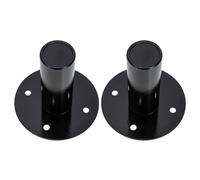 WESIEVYA Soporte para Altavoz de Hierro 2 Piezas, Bandeja Base Resistente y Ligera, Protector de Suelo Adecuado para Equipos de Audio en Hogar y Escenario