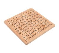WESIEVYA Tablero Montessori de Matemáticas 1º Grado, Juguete Educativo de Madera de Haya Natural, Números del 1 al 100, Tablero Interactivo para Aprendizaje y Desarrollo Lógico