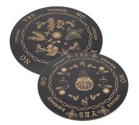 WESIEVYA Tableros de Respuestas del Péndulo de Madera Vintage para Decoración del Hogar y Fiesta, 2 Piezas Diseño Delicado para Principiantes en Adivinación