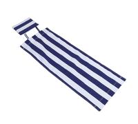 WESIEVYA Tela de para Silla de Playa con Cojín Azul y Blanco Rayas Tela de Lona para Silla de Playa para Patio y Actividades