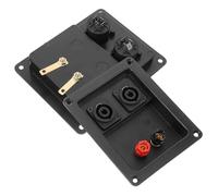 WESIEVYA Terminal de Caja para Altavoz Conectores de Horquilla, 2 Terminales para Subwoofer, Adaptador de Cable de Altavoz para Escenario, Conexión Segura y Multifuncional, 2 Piezas