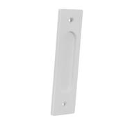 WESIEVYA Tirador para Puerta Corredera sin Taladro de Metal Blanco, Instalación Rápida y Diseño Rectangular Minimalista para Puertas de Armario en Interiores Modernos