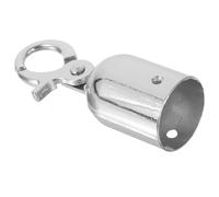 WESIEVYA Tope de Extremo de Cuerda Pequeño Plateado Gancho, Broche de Presión de Acero Inoxidable, Tapa de Extremo para Control de Multitudes, Accesorios para Cuerdas en Terrazas