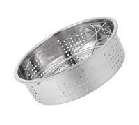 WESIEVYA Vaporera de Cocina de Acero Inoxidable 304, Cesta de Vapor Redonda con Doble Asa, Diámetro 20 Cm, Utensilio Multifuncional para Cocinar al Vapor Verduras y Dim Sum en Olla