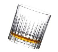 WESIEVYA Vaso para Whisky de Vidrio Alta Transmitancia y Uso Duradero, Diseño Clásico Adecuado para Camping y Actividades al Aire Libre