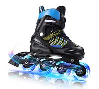 WeSkate Patines en línea para niños con tamaño Ajustable, Luces Intermitentes L (39-42)