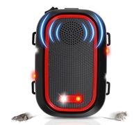 Weskjer Ahuyentador de martas para coche, ahuyentador de roedores ultrasónico con efecto ultrasónico y antihabituación, tres modos de alimentación, protección móvil contra martas, coche, casa, ático