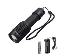 WESLITE Linterna Infrarroja 940nm, Linterna Infrarroja para Visión Nocturna, 5W LED Recargable Linterna IR de Caza con Zoom Luz IR Invisible -Necesita ser Utilizado con Dispositivo de Visión Nocturna