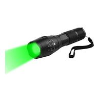 Linterna LED Verde, WESLITE Linterna Luz Verdes de Caza 250 Yardas Linternas Luz Verde Potentes para Caza 1 Modo Zoom capaz e Impermeable de Largo Alcance para Visión Nocturna Pesca Camping