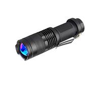 WESLITE Linterna UV de 365nm, Linterna Ultravioleta Linterna UV con zoom y luz negra Pequeña Detector de dinero Verificación de documentos Caza Escorpiones Fotografía de arte rupestre