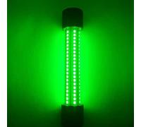 WESLITE Luz Verde Submarina 12V 20W 126LED Para Pesca Nocturna de Cebo de Calamar - Atracción de Peces en Hielo - Lámpara Con Cable de 5M (Verde)