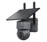 WESLNN Cámara De Caza Solar De 5MP, Cámara PTZ Inalámbrica con SIM 4G, Panel Solar, Audio Bidireccional, Cámara De Rastreo De Vida Silvestre Impermeable For Exteriores(Only 5MP 4G Camera)