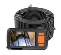 WESLNN Cámara Endoscópica Pantalla De 4,3 Pulgadas Reemplazable 1-100 Metros Cable Rígido HD1080P Lente De 8MM Inspección De Tuberías USB Boroscopio LED 2600mAh(1m)