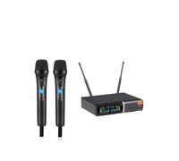 WESLNN Frecuencia Ajustable UHF Metal 2 Y 4 Canales Sistema De Micrófono Inalámbrico Micrófono Inalámbrico Adecuado For Karaoke Y Discurso(320U 2)