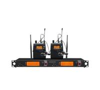 WESLNN IEM Channel In Ear Monitor Sistema Inalámbrico Monitoreo Profesional con Auriculares For Puesta En Escena(2 Bodypacks)