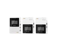 WESLNN Kit De Receptor De Transmisores De Micrófono Profesional De Micrófono Inalámbrico For Cámara DSLR Smartphone(D2 Kit(White))