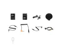 WESLNN Micrófono Inalámbrico Juego De Mini Micrófono Profesional Adecuado For Cámaras Digitales SLR Entrevistas con Teléfonos Inteligentes(1 Pro B)