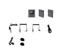 WESLNN Micrófono Inalámbrico Nivel De Transmisión Mic Mini UHF Transmisores Receptor Kit For Cámara DSLR Teléfono(2TX 1RX)