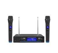 WESLNN Micrófono Inalámbrico Profesional De 2 Canales, Micrófono De Karaoke Portátil For Fiestas, Reuniones, Iglesias, Espectáculos En Casa
