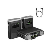 WESLNN Micrófono Inalámbrico Sistema De Micrófono Solapa Lavalier Reducción De Ruido Transmisor Receptor Kit(W2)