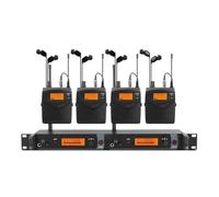 WESLNN Monitor Profesional 4 Canal 4 Bodypack In Ear Monitor Sistema Inalámbrico Tipo Whole Metal(572-603)